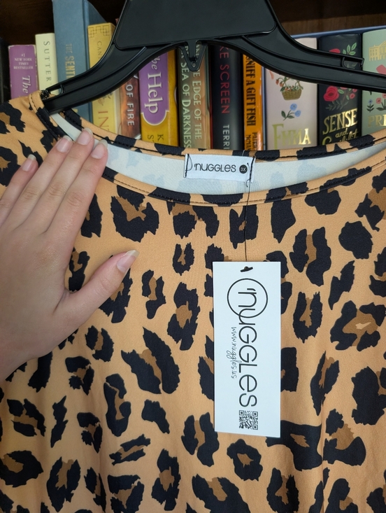 Nuggles Tops - NWT Nuggles Leopard High Low Tunic